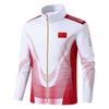 Jaqueta esportiva de equipe chinesa, jaqueta de corrida masculina de outono, roupas esportivas femininas para estudantes, roupas nacionais de treinamento em grupo, roupas de treinador de outono