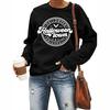 Sudadera única de Halloween para mujer Camiseta de Halloween para la universidad fiesta divertida Fantasma Universidad Cuello redondo