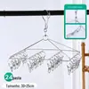 Rack de meias de aço inoxidável multi-clip rack de secagem rack de secagem de meias multi-cabeça rack de secagem fabricantes atacado
