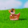 Micro-paisagem Bonito Fino Glitter Amarelo Pato Boneca Pingente Paisagismo Resina Decorações Acessórios Mini Pequenos Ornamentos
