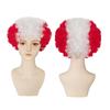 Accesorios para el cabello rizado redondo de cubierta falsa, cubierta para la cabeza de gran tamaño, peluca grande, peluca de cabeza explosiva, cabello de abanico