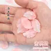 20 Pétalas e Folhas Glaceadas de Espuma d'Água Rosa Pêssego para Grampo de Cabelo Headdress Estilo Antigo Materiais de Produção da Dinastia Han