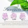 Entre nos Versáteis Acessórios de Unha Artística Flor Transparente de Cinco Pétalas Flores Brilhantes Pequenas Frescas Presilhas de Cabelo para Unha Decorações de Resina