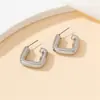 Pendientes de Tachuela Geométricos Irregulares Europeos y Americanos Transfronterizos, Pendientes Geométricos de Moda y Simples con un Diseño Único, Accesorios de Nicho Estilo Ins para Mujer al por Mayor