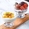 Fábrica de Origem Atacado Copo de Sorvete Copo de Sobremesa Pudim Copo de Sorvete Copo de Iogurte Japonês e Coreano 220ml Copo de Vidro para Milkshake