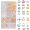 Paquete de materiales hechos a mano con cuentas para niños, pulsera de cristal, collar, pulsera para niñas, accesorios de joyería de cuentas para niñas