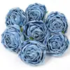 Nueva Flor Artificial Flor de Rosa Retro Europea Decoración Hecha a Mano DIY Boda Navidad Rosa de Té Flor Artificial Flor de Seda