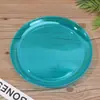 Plato de Fruta Desechable Grado Exportación Estilo Occidental Plato de Postre Plato de Picnic Plato Redondo Transparente Plato Plano para Buffet Plato para Pastel de Fiesta
