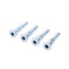 Parafuso de posicionamento plano de formato especial de aço carbono, cabeça redonda plana, meia rosca, parafuso de haste grossa, hardware de parafuso não padrão, atacado