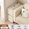 Mesita de Noche Ultraestrecha, Gabinete de Almacenamiento Simple, Gabinete Estrecho para Espacios Pequeños en el Dormitorio con Cajones de Madera Maciza, Estante Pequeño Creativo para Mesita de Noche