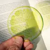 SQTYU067 Marcador de página acrílico translúcido transfronteiriço, marcador de página de alta estética com padrão de fruta limão para livros de estudantes