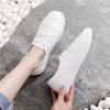 Zapatos Blancos Transpirables de Primavera y Verano para Mujer, Zapatos de Lona Perezosos, Nuevos Versátiles Slip-On 2026, Zapatos de Enfermera Transfronterizos