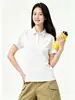 Sensación Fresca - Camisa Polo de Hilo Original Camiseta de Manga Corta de Verano para Mujer, Anti-Arrugas, Secado Rápido, Protección Solar, Camiseta para Hombre