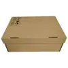 Caja Plegable Reforzada y Engrosada con Tapa abatible Multitamaño para Empaque de Tenis, Caja de Almacenamiento para Zapatos de Papel Kraft Corrugado de Tres Capas