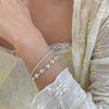 Pulsera de Circonio en Forma de Corazón de Doble Capa Nueva Moda WISH Transfronteriza de Alto Nivel Apilada Pulsera de Amor Regalo para Novia
