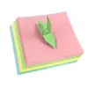 Color Claro 80g Papel Multicolor 100 Hojas Papel para Manualidades DIY Infantil Cuadrado de Jardín de Infancia Origami Colorido