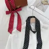 Lenço de Bolinhas Retro Estilo Americano Hot Girl para Mulheres, Primavera e Outono, Fino, Versátil, Design de Nicho, Estilo Milênio, Lenço Longo