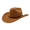 Aliexpress Amazon Chapéu de Cavaleiro com Aba de 9cm Chapéu Jazz Chapéu de Aba Larga Chapéu de Cowboy de Camurça Macia
