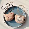 Invierno Nuevo lindo oso de dibujos animados anillo a presión Pulsera de juguete de peluche para niños Suministros decorativos creativos