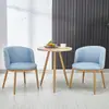 Juego de Mesa y Sillas de Comedor Imitación Madera Maciza Nórdica, Mesa Redonda Creativa de Ocio Minimalista Moderna para Apartamento Pequeño, Sillas para Cafetería