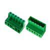 Acoplamiento sin soldadura 2EDG 5.08mm tipo enchufable 2EDGRK5.08 enchufe terminal de cableado verde 2p-10P