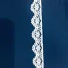 Encaje de nailon no elástico plataforma malla lateral pequeña 1.5CM accesorios de ropa hecho a mano DIY código de barras