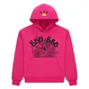 Modelo Nuevo 2026 en Stock Venta Caliente en Amazon Original Sp5Der Sudadera de Peso Pesado 450g con Telaraña para Hombre con Forro de Felpa