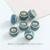 Acessórios de pulseira com contas espaçadoras de cerâmica colorida peça plana conta solta de cerâmica acessórios para joias contas lote solto materiais para roupas diy