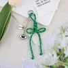 Nudo de Corazón Creativo Nuevo Estilo Miu Lanyard Versátil Llavero Colgante para Bolsas y Fundas de Teléfono