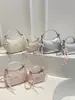 2026 Nuevo Bolso Pequeño de Lunares con Lazo para Mujer Bolso Cruzado de Verano Bolso de Hombro Lindo Femenino Bolso Dumpling
