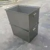 Caja de Almacenamiento Apilable de Acero Inoxidable Engrosada Caja para Piezas de Grado Industrial Caja de Herramientas Rectangular Dimensiones