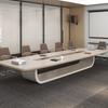 Mesa de conferencias de oficina, mesa larga, moderna y sencilla, mesa de capacitación y silla combinadas, mesa de negociación de oficina, mesa de conferencias