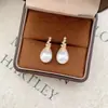 Lujo Ligero, Elegante y de Alta Gama Conjunto de Pendientes y Collar de Perlas, Pendientes Elegantes y de Diseño, Pendientes de Perla Gota de Agua, Suave