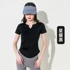 Traje de yoga de secado rápido Summer Naked Sense para mujer, ajustado, adelgazante, transpirable, para correr, entrenamiento, fitness, camiseta de manga corta