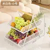 Caixa de Armazenamento para Lanches, Cesta de Armazenamento Doméstica Multicamadas, Porta-Objetos de Mesa, Bandeja de Frutas para Armazenamento na Mesa da Cozinha, Bancada da Sala de Estar