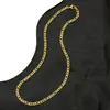 Corrente Cruzada Corrente de Lábio Corrente de Osso de Cobra Redonda Plana Corrente Lateral Aço Titânio Banhado a Ouro 18K Galvanoplastia a Vácuo Corrente Atacado