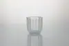 Taza Moderna de Vidrio Transparente para Velas Aromáticas Portavelas de Vidrio Transparente Espesado Adornos Decorativos Taza Vacía para Velas