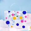 Bolsa Tote Transparente de Plástico PP Fosco Bolsa de Presente de Noivado de Alto Padrão Embalagem de Presente de Aniversário de Bebê Bolsa de Presente