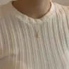 Collar Irregular en Forma de V Chapado en Plata Gruesa de Cobre Blanco Estilo Coreano, Collar Minimalista Estilo Cool de Celebridad de Internet Xiaohongshu