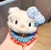 Novo Anel de Cabelo de Gato Fofo em Jeans Estilo Japonês Doce e Bonito Corda para Rabo de Cavalo de Menina Elástico Acessórios de Cabelo