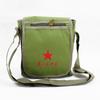 Bolsa de Lona Pequeña, Bolso de Hombro, Estrella de Cinco Puntas, Sirviendo al Pueblo, Entrenamiento Militar, Bolso Cruzado, Anuncio de Lei Feng, Retro