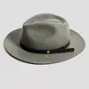 Venta caliente transfronteriza sombrero de lana pura decoración de cinturón sombrero de fieltro de oveja