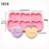 Día de San Valentín Forma de Corazón Yeso Aromático Cera Vela Molde de Silicona Hecho a Mano 1817
