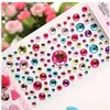 Pegatinas Hechas a Mano para Niños, Pegatinas de Diamantes, Pegatinas Brillantes de Diamantes, Pegatinas de Acrílico de Cristal, Pegatinas Educativas, Pegatinas de Corazón, Estéreo