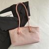 Bolsa vintage de couro encerado de alta qualidade, grande capacidade, feminina, nova primavera e verão 2025, bolsa de ombro para viagem, bolsa tipo balde