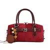 Bolso de almohada vintage estilo coreano, bolso cruzado y de hombro casual de retazos para comercio exterior, bolso de mano de mezclilla texturizada de moda