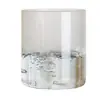 Florero de Vid Adorno Hidropónico para Sala de Estar, Florero Alto Recto Transparente de Lujo para Arreglo Floral de Piso con Bambú y Sauce de Nieve
