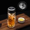 Vaso de Vidrio de Doble Capa de Alta Gama, Vaso Nuevo de Huevo de Ganso, Impresión Personalizada Separación de Té y Agua, Taza de Té Aislada, Regalo de Negocios al por Mayor