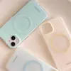 Funda de Teléfono Magnética Simple Estilo Coreano con Salpicaduras de Tinta 13 Promax14Promax para iPhone15/12Pro