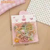 Nuevas ligas para el cabello desechables de colores para niños, pequeñas y versátiles para niñas, cuerdas para el cabello de alta elasticidad